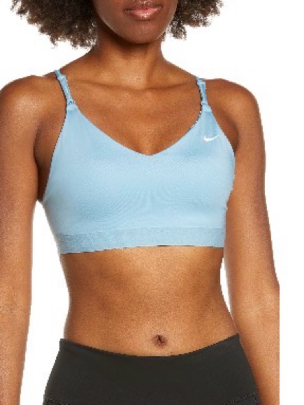 Nike Dri-FIT Indy Sports Bra – Women's Large – Blue – Non-Padded